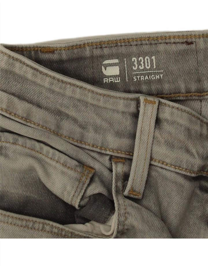 Shorts jeans masculino G-Star 3301 W32 cinza médio