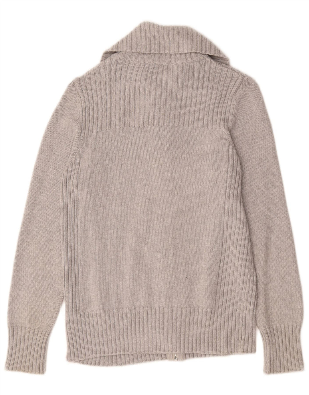 Suéter cardigã feminino Marks & Spencer Reino Unido 14 grande algodão cinza