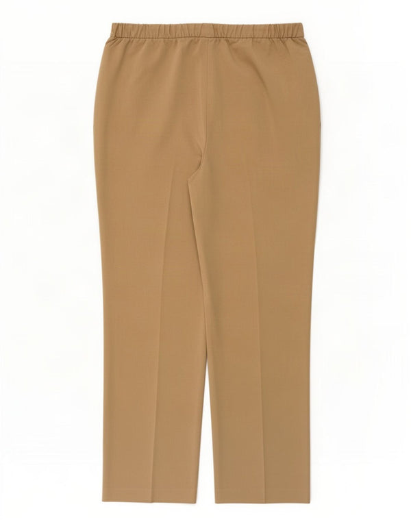 Calça casual feminina Marks & Spencer Slim Fit Reino Unido 16 Grande W34 L30 Marrom