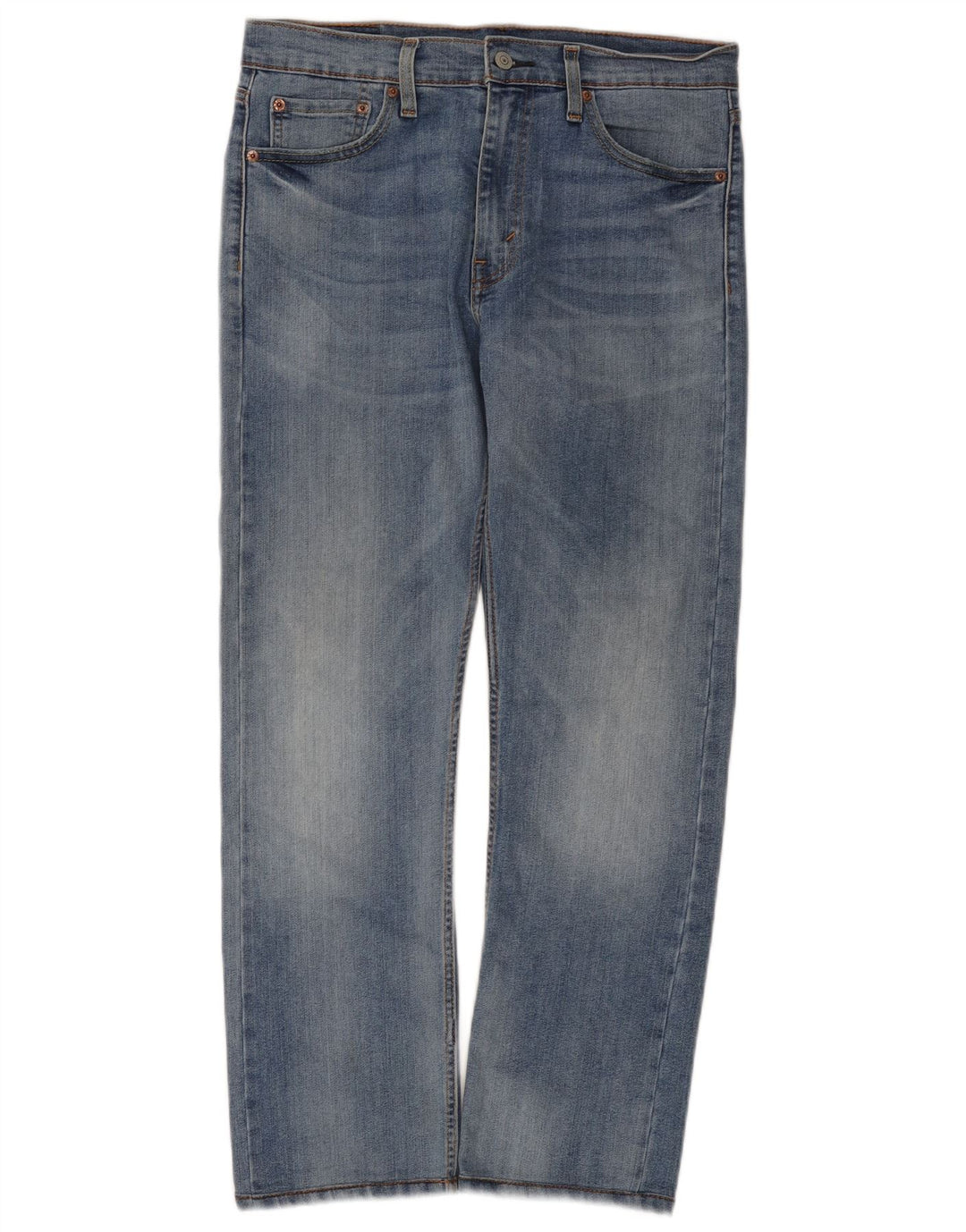 Levi's Masculino 513 Straight Jeans W32 L28 Azul Algodão