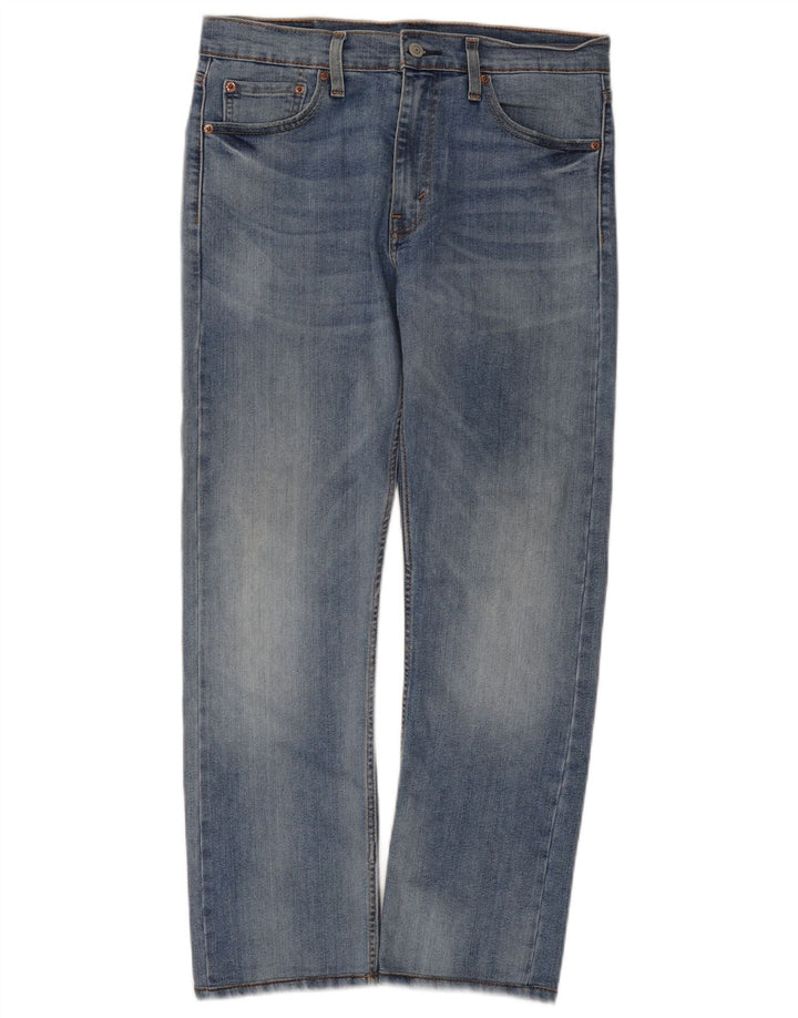 Levi's Masculino 513 Straight Jeans W32 L28 Azul Algodão
