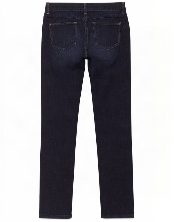 Calça jeans feminina Marks & Spencer Per Una Slim UK 8 pequena W28 L27 azul marinho