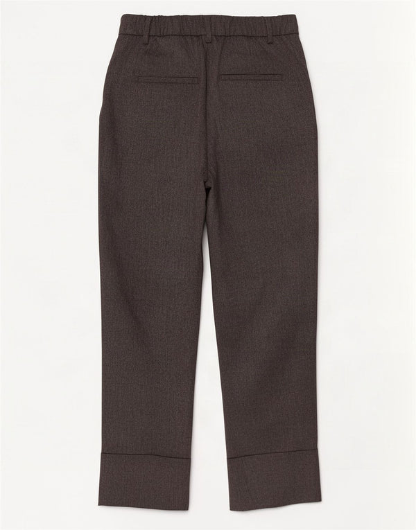 Zara Calça feminina casual cintura alta EU 36 XS W26 L27 cinza poliéster