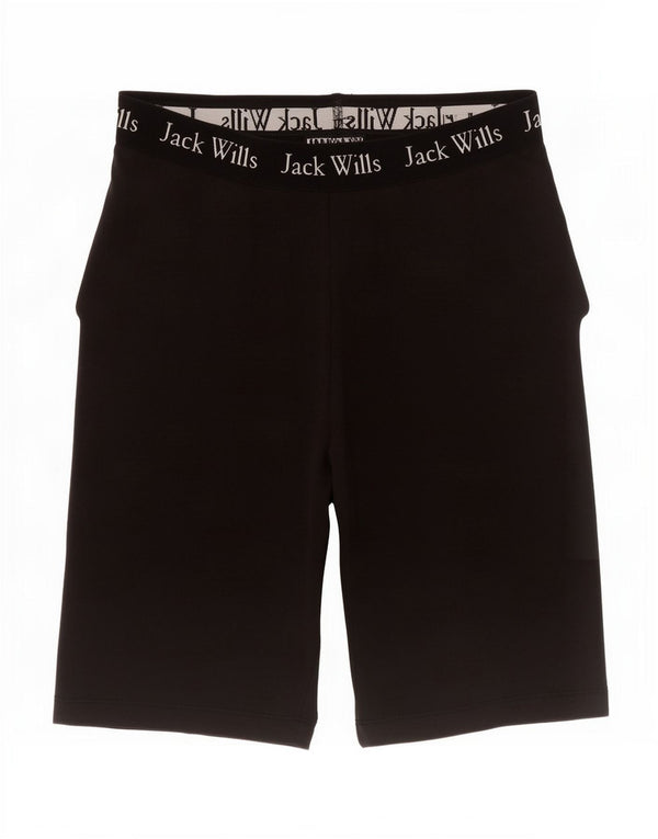 Shorts esportivo feminino Jack Wills UK 8 pequeno algodão preto