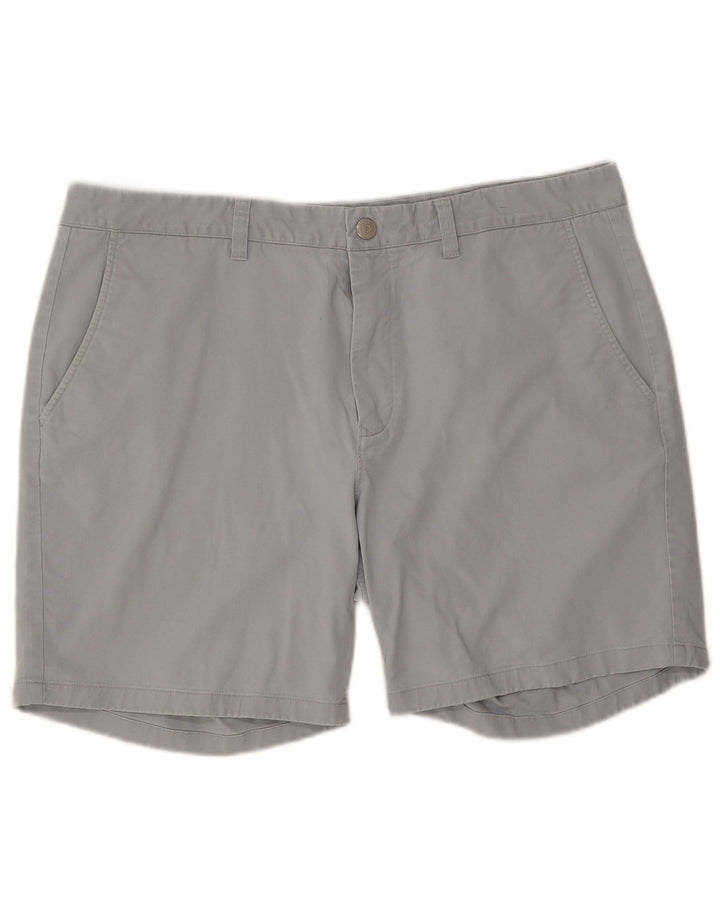 BONOBOS Mens Chino Shorts W38 XL Algodão Cinza