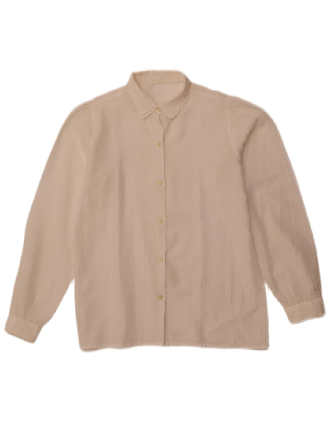 Blusa feminina VINTAGE IT 42 médio off white listrada