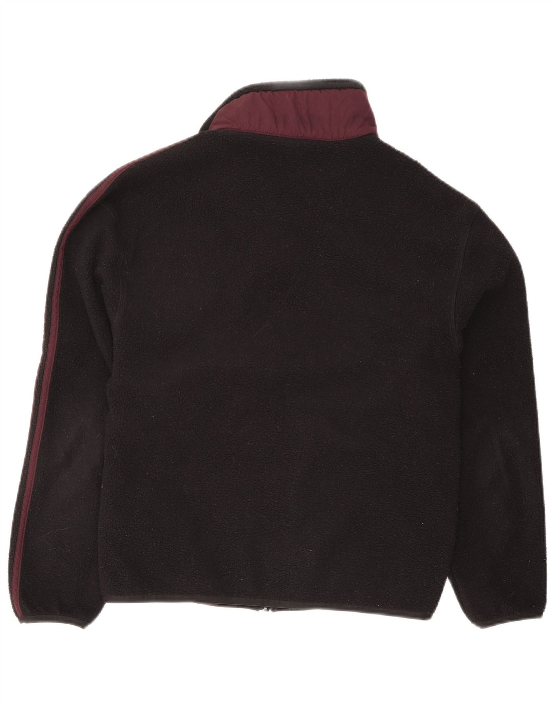 Adidas Mens Fleece Jacket UK 36 Pequeno Preto Colourblock Poliéster