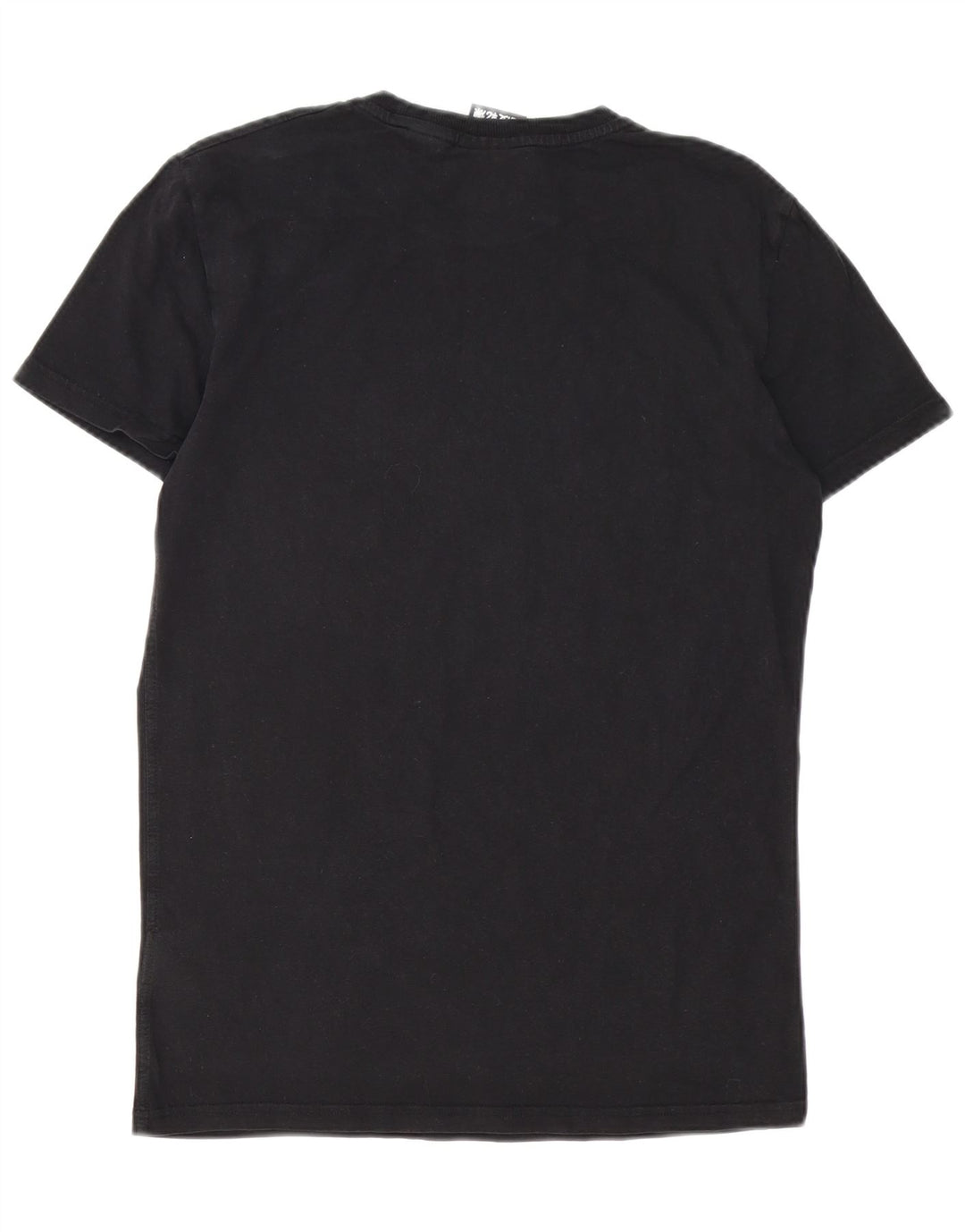 Camiseta gráfica masculina Superdry Top médio algodão preto