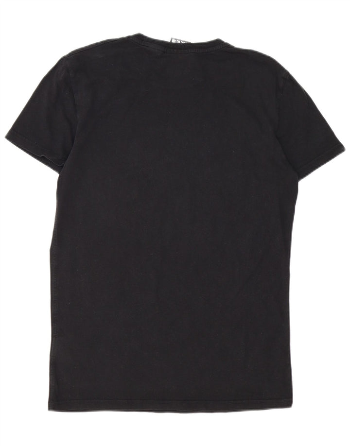 Camiseta gráfica masculina Superdry Top médio algodão preto