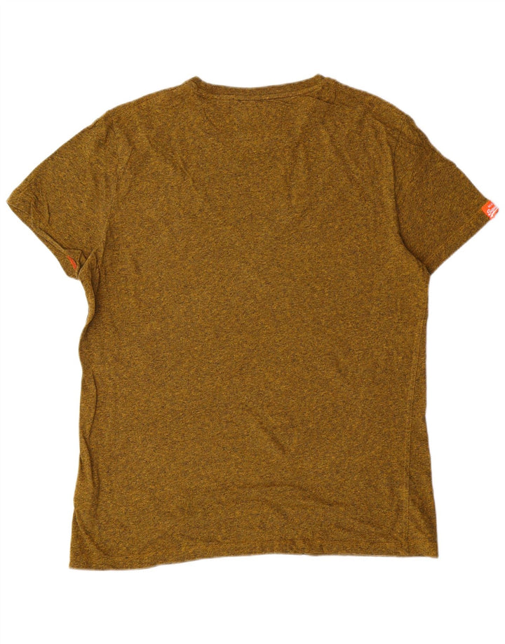 Camiseta feminina SUPERDRY Top XL algodão manchado verde