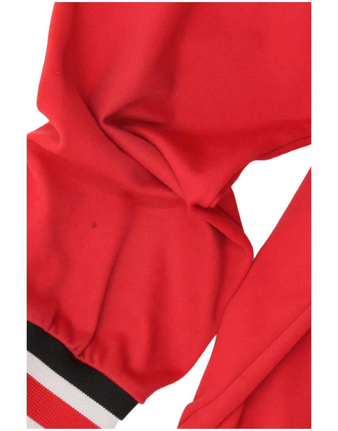 Suéter masculino com capuz Asics Zip médio listrado vermelho esportivo
