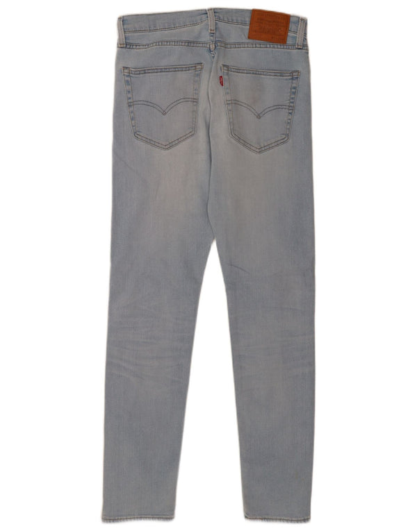 Levi's Masculino 512 Distressed Tapered Slim Jeans W31 L31 Azul Algodão