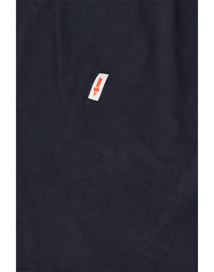 Camiseta masculina Jack & Jones Regular Fit com estampa gráfica de algodão azul marinho médio