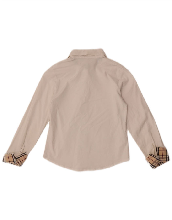 Camisa feminina Burberry 7-8 anos branca
