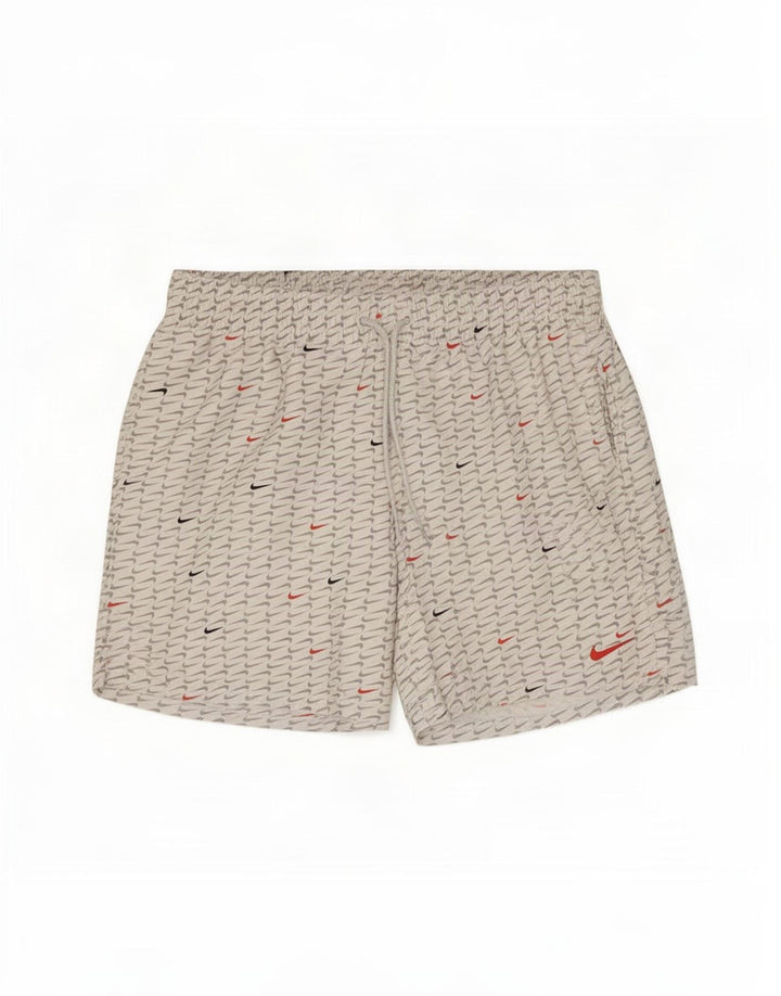 Nike Mens Graphic Sport Shorts Médio Branco Poliéster