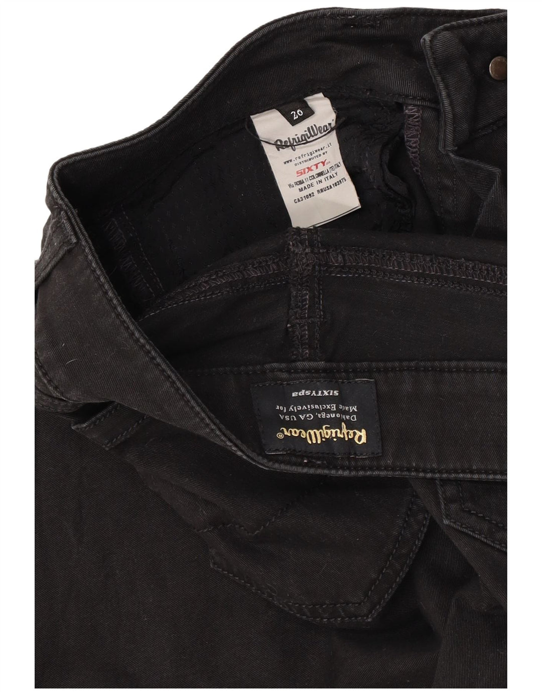 Shorts casual feminino Refrigiwear W26 pequeno algodão preto