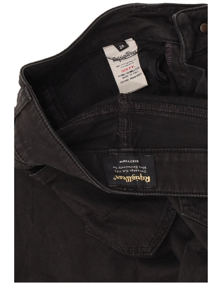 Shorts casual feminino Refrigiwear W26 pequeno algodão preto