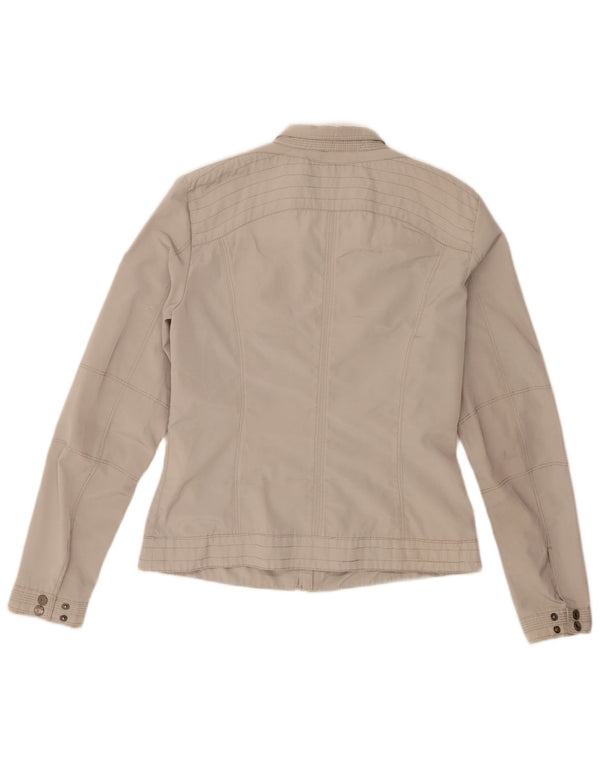 Jaqueta utilitária feminina Geox UK 8 poliéster cinza pequeno