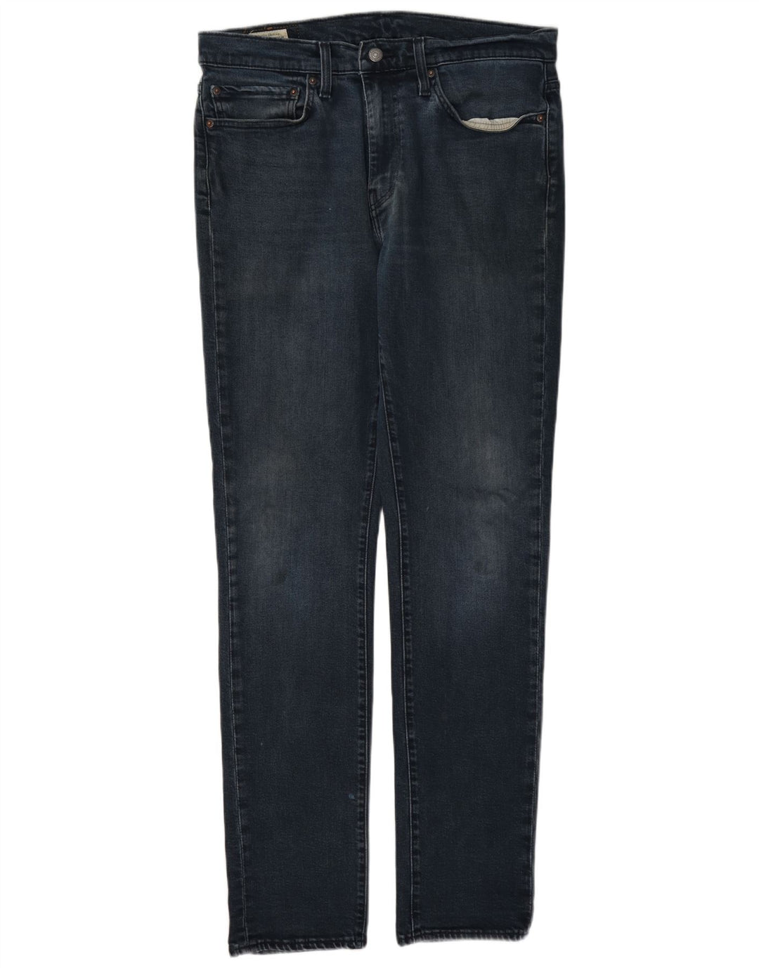 Levi's Mens Slim Jeans W34 L34 Azul Marinho Algodão