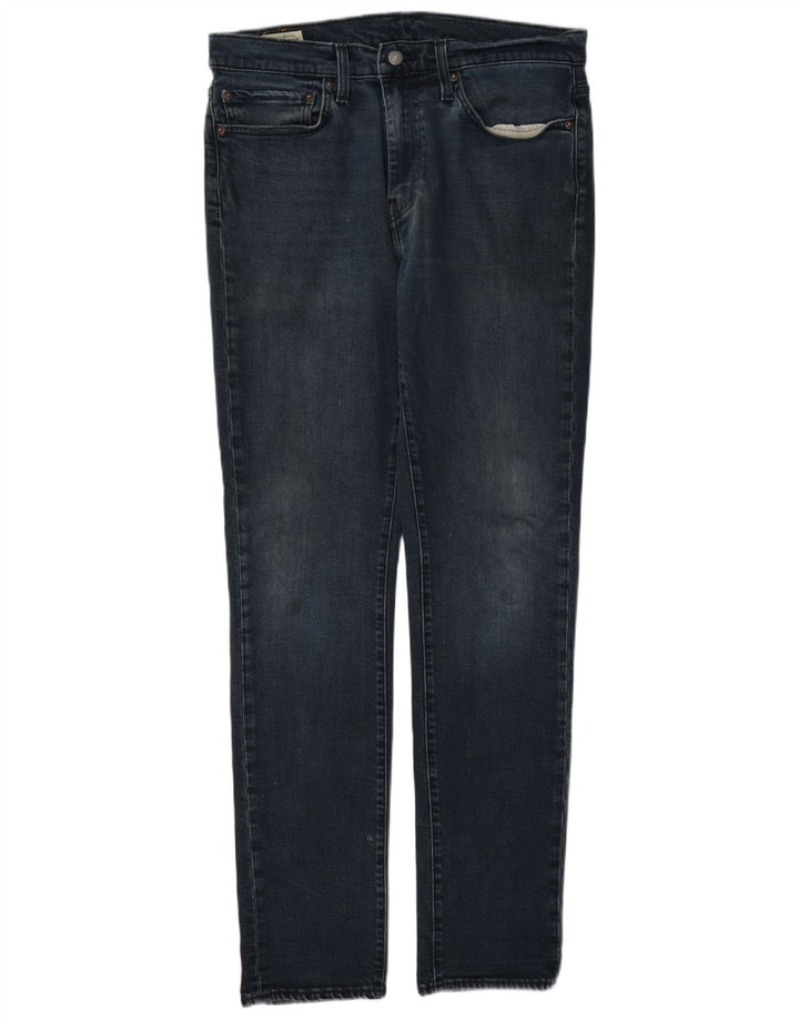 Levi's Mens Slim Jeans W34 L34 Azul Marinho Algodão