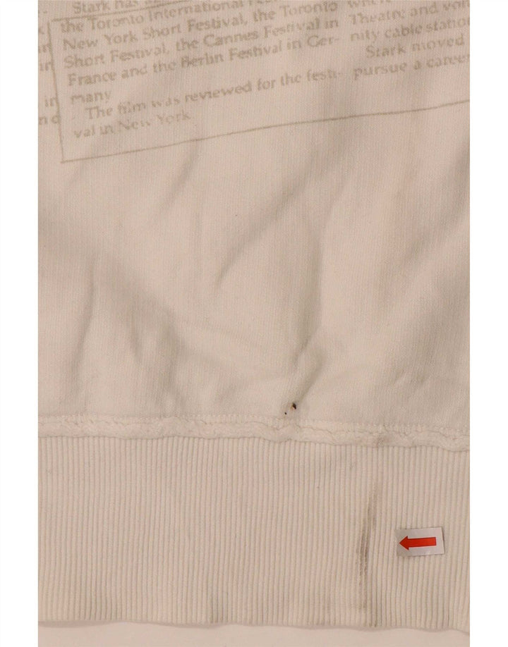 Datch moletom gráfico masculino jumper médio algodão branco