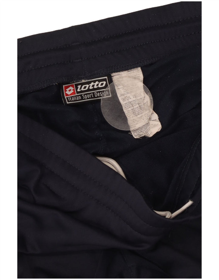 Calça de treino masculina Lotto Joggers grande poliéster azul marinho
