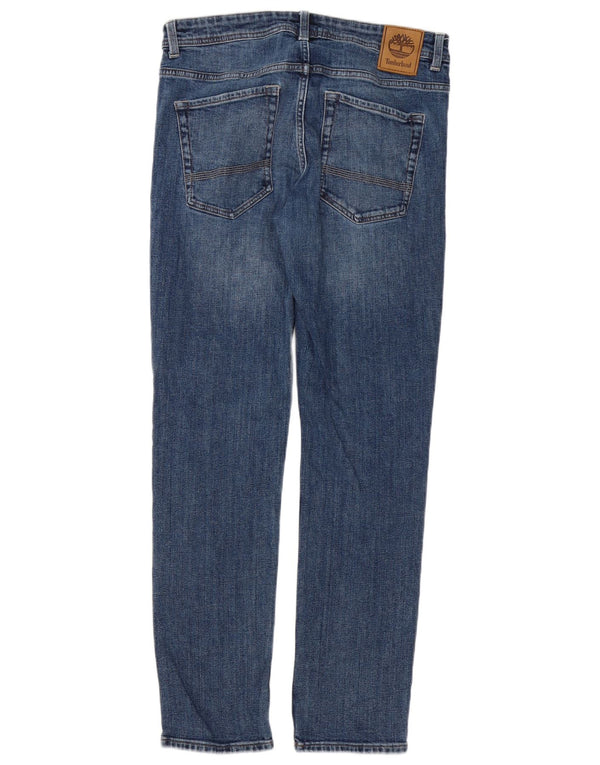 Timberland Mens Slim Jeans W33 L32 Azul Algodão