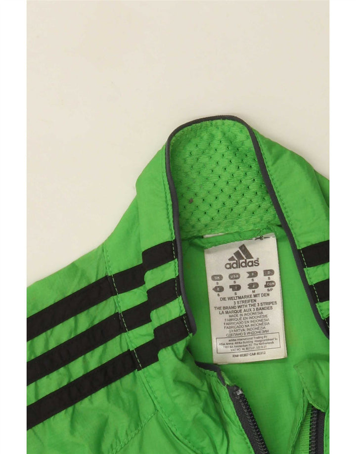 Adidas Mens Treino Top Jacket Pequeno Verde Nylon