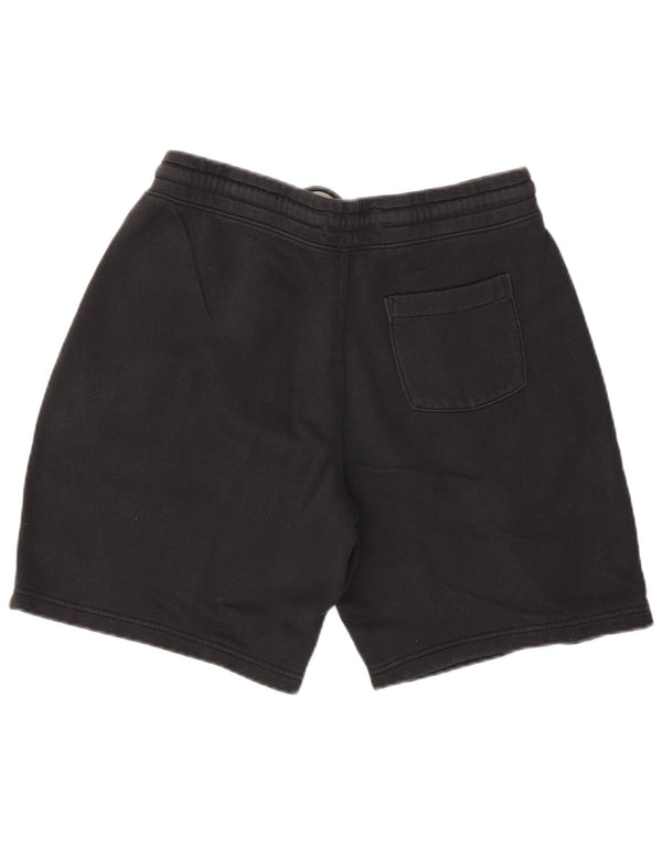 Shorts esportivos gráficos masculinos Hollister de algodão preto médio