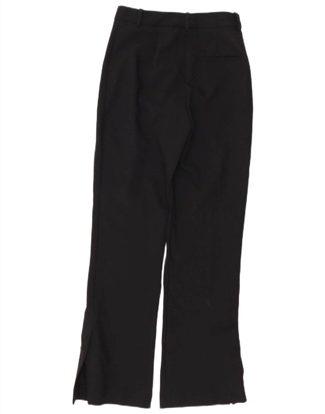 Zara Calça feminina Bootcut Chino pequena W26 L31 poliéster preto