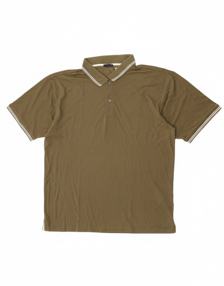Camisa polo masculina Champion 3XL algodão cáqui