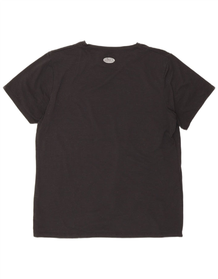 Camiseta gráfica feminina Under Armour UK 14 grande poliéster preto