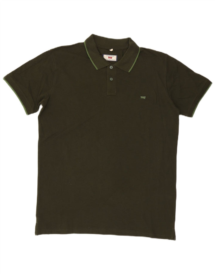 Camisa polo masculina Carrera XL algodão cáqui
