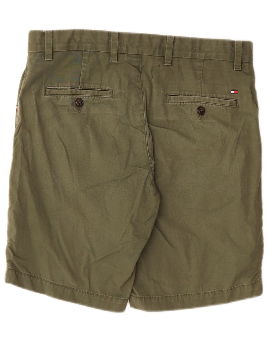 Shorts Chino Masculino Tommy Hilfiger W30 Algodão Cáqui Médio