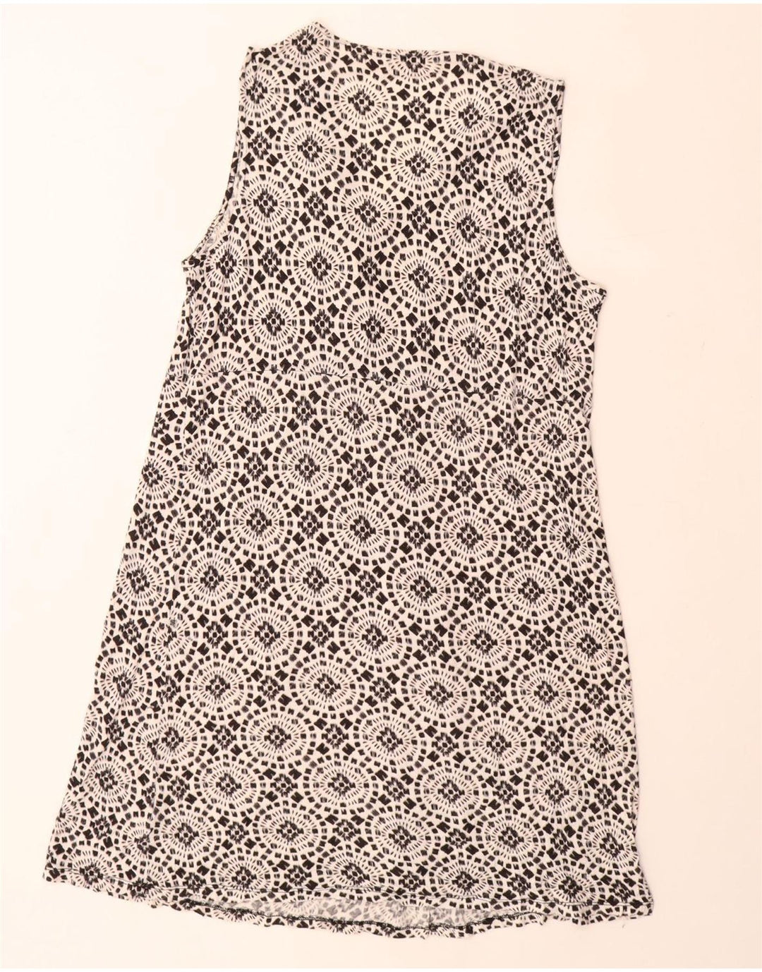 Vestido feminino MICHAEL KORS sem mangas evasê UK 18 XL preto floral rayon