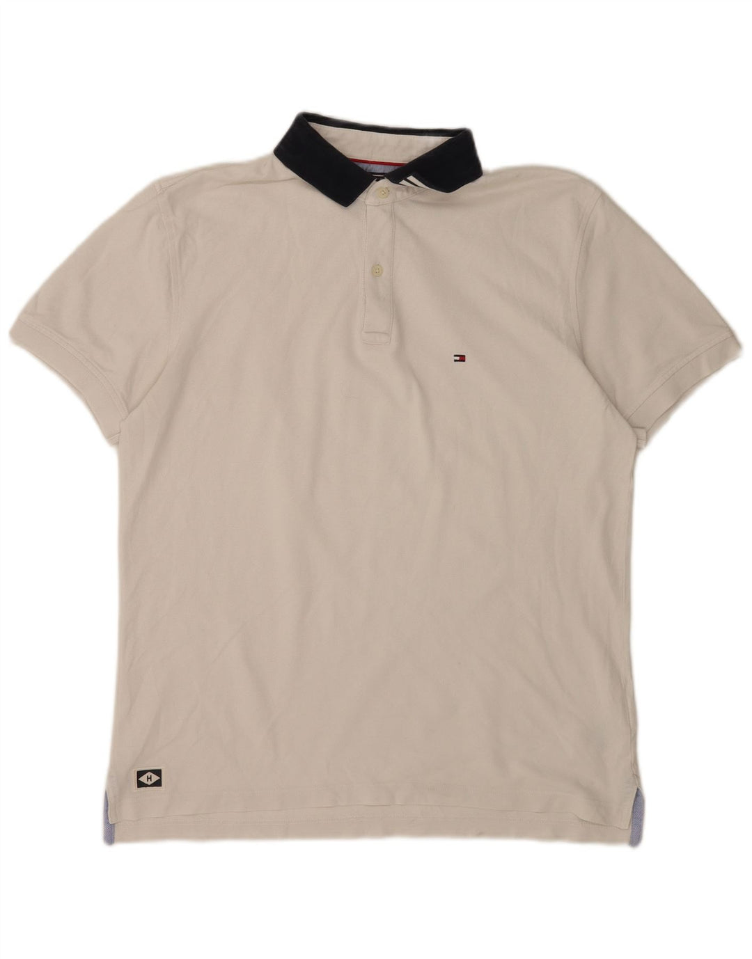Camisa polo masculina Tommy Hilfiger XL algodão branco