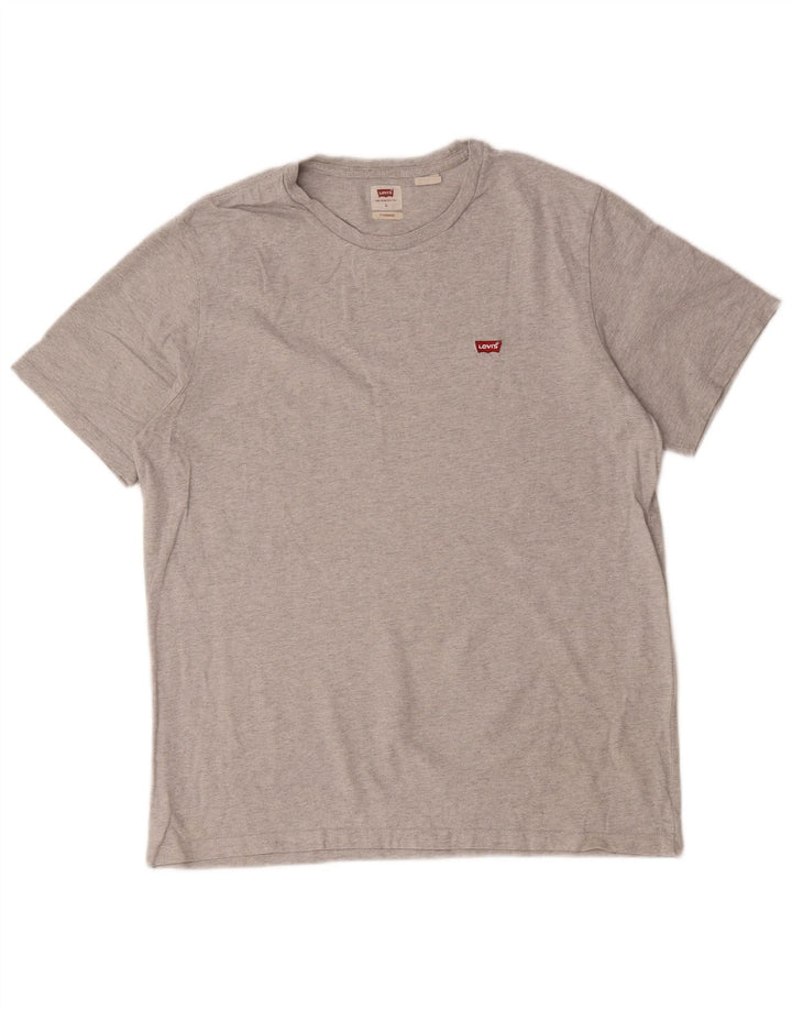 Camiseta masculina padrão Levi's grande algodão cinza