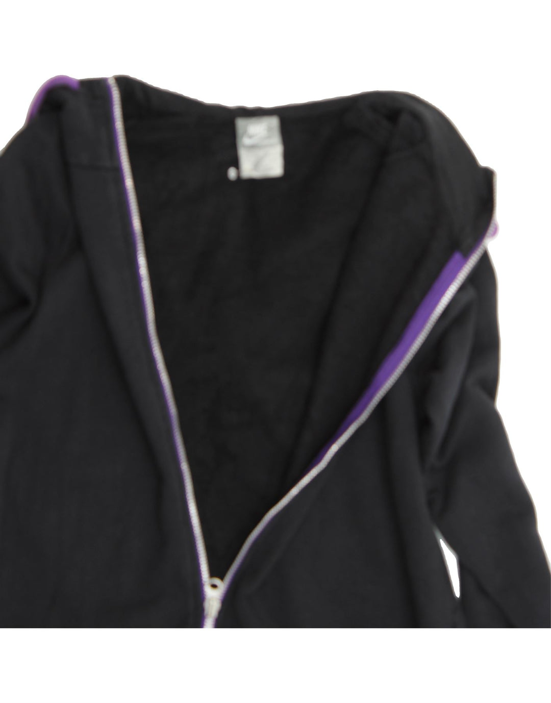NIKE Mens Zip Hoodie Sweater UK 12/14 Medium Navy Blue Cotton Vintage Nike and Second-Hand Nike from Messina Hembry 