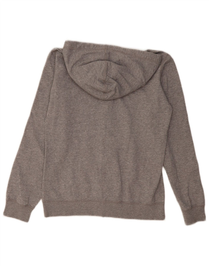 CHAMPION Womens Zip Hoodie Sweater UK 12 Medium Grey