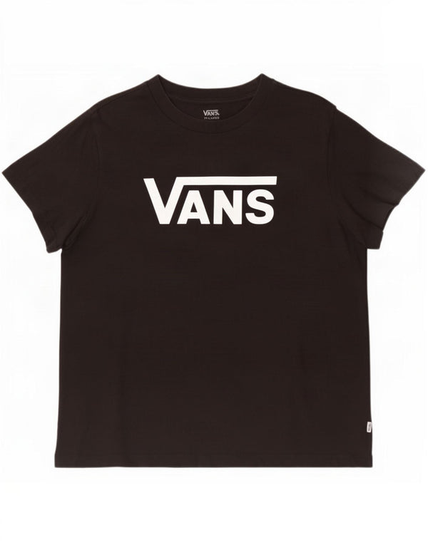 Vans Camiseta feminina gráfica Top UK 20 2XL Algodão preto