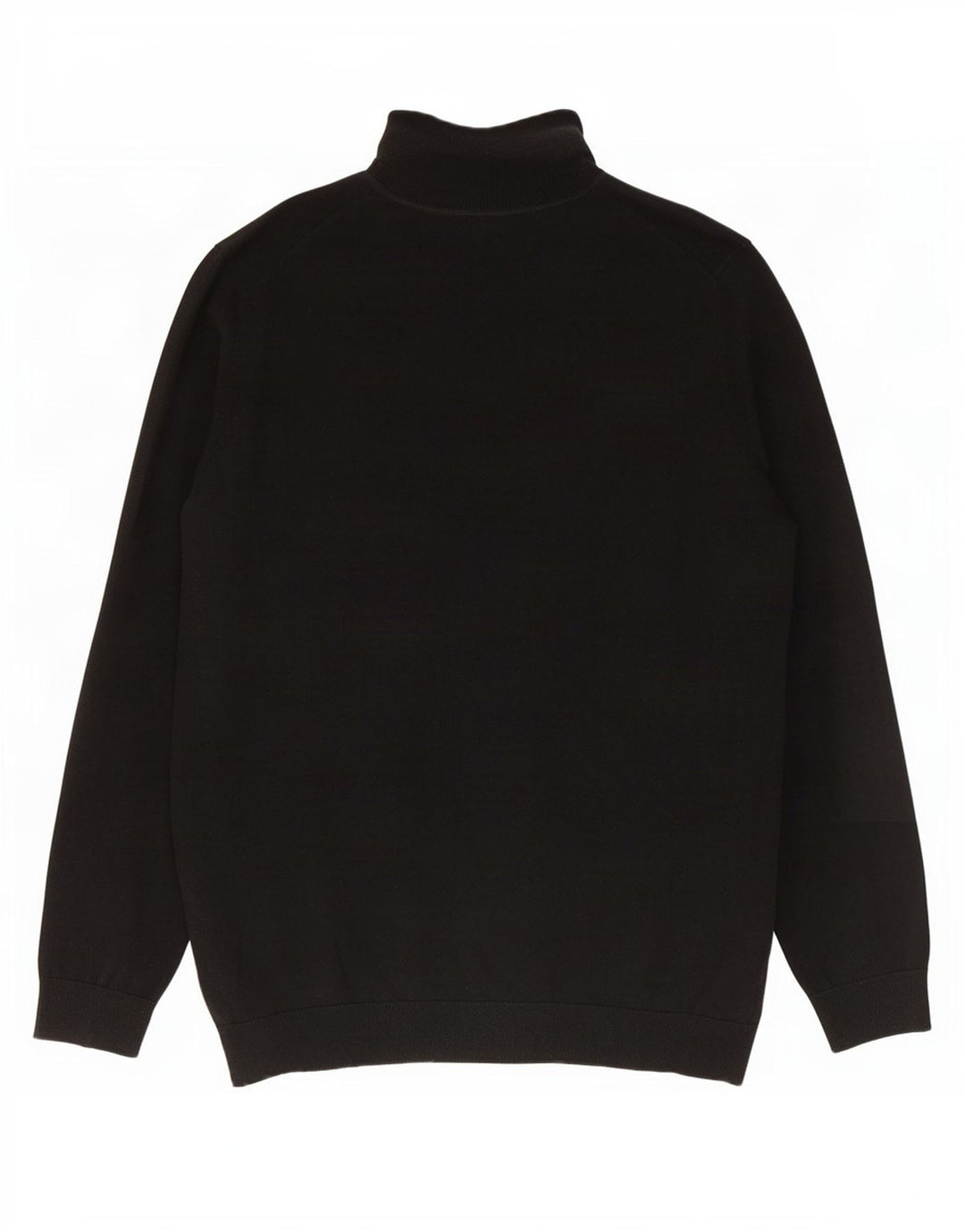 Suéter masculino Marks & Spencer com gola redonda, grande algodão preto