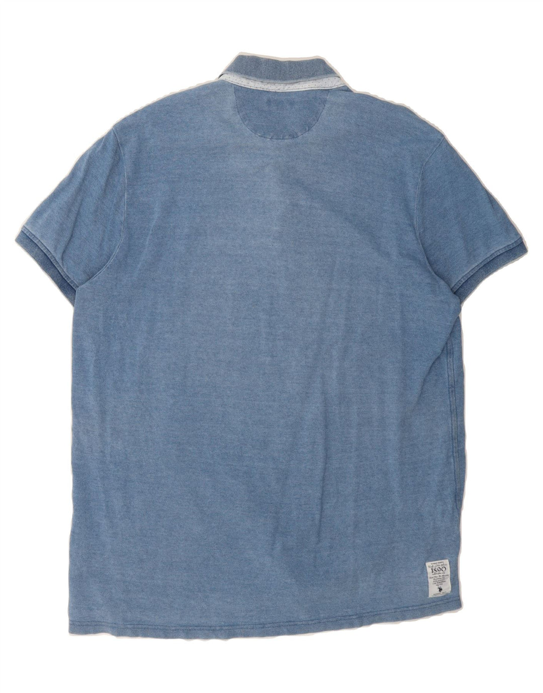 U.S. POLO ASSN. Mens Polo Shirt 2XL Blue Cotton Vintage U.S. Polo Assn. and Second-Hand U.S. Polo Assn. from Messina Hembry 