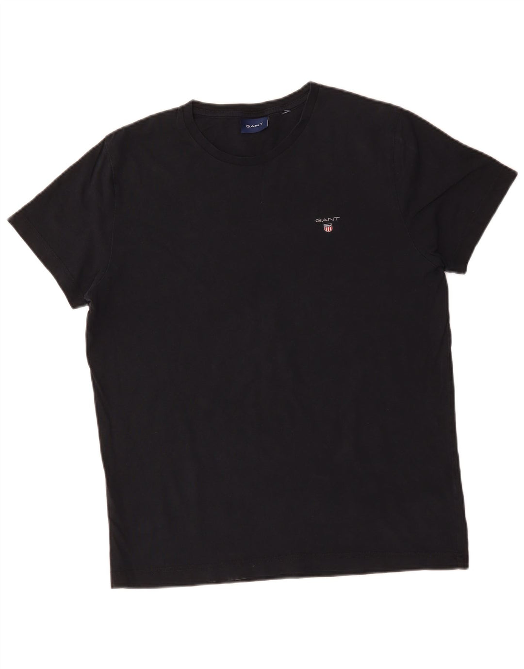 Camiseta masculina GANT de algodão azul marinho médio