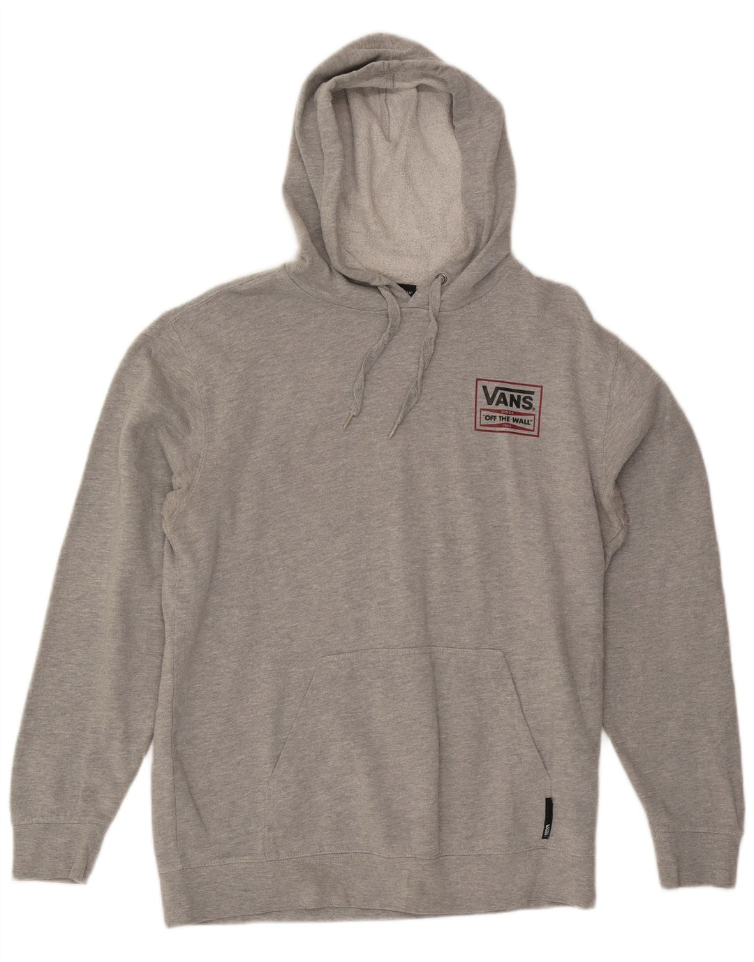 VANS Mens Graphic Hoodie Jumper Médio Algodão Cinza