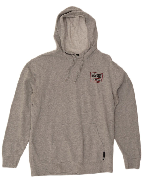VANS Mens Graphic Hoodie Jumper Médio Algodão Cinza