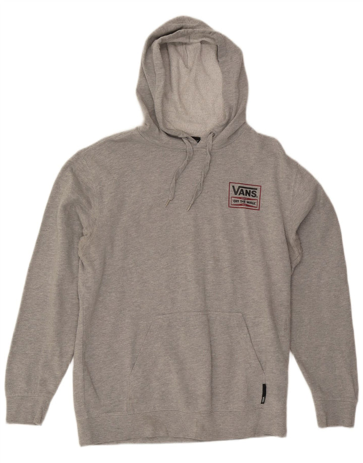 VANS Mens Graphic Hoodie Jumper Médio Algodão Cinza