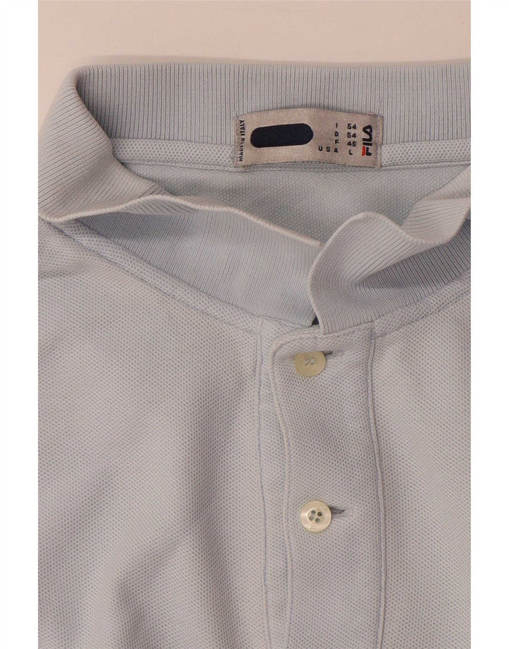 Camisa polo masculina Fila IT 54 XL azul algodão