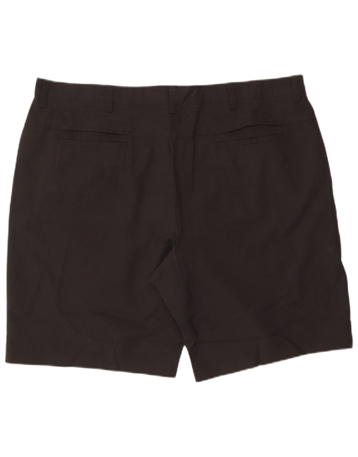 Izod Mens Chino Shorts W42 2XL Poliéster Preto