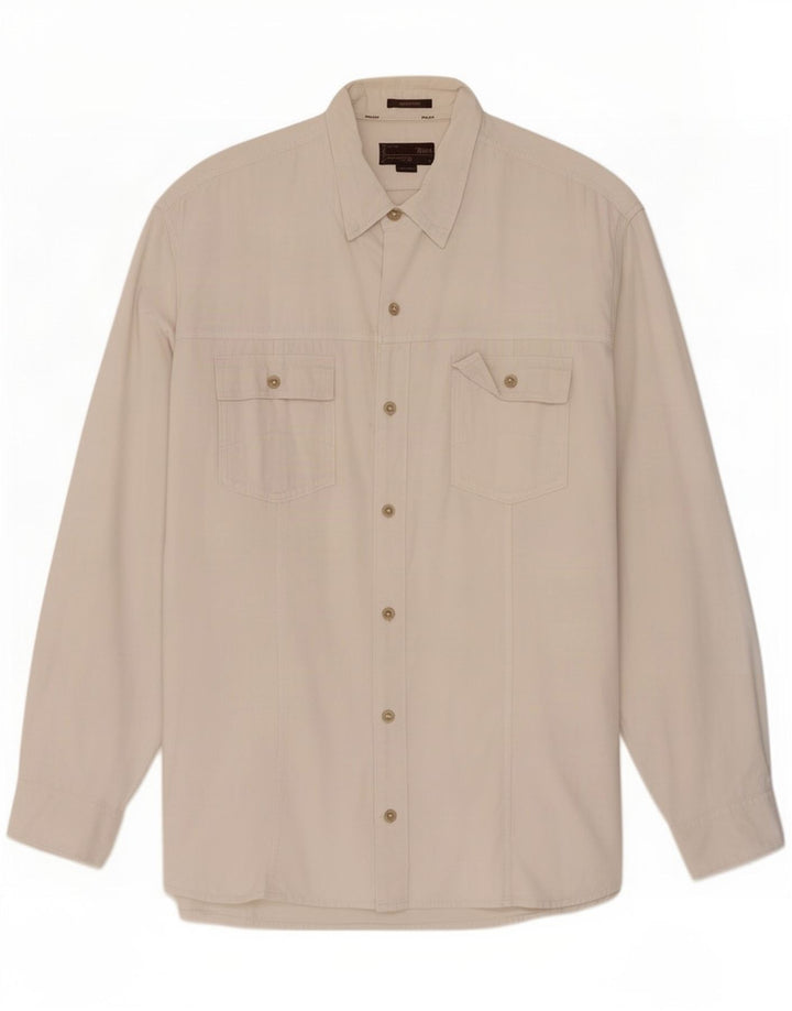 Camisa masculina Marlboro Classics Regular Fit 3XL algodão branco