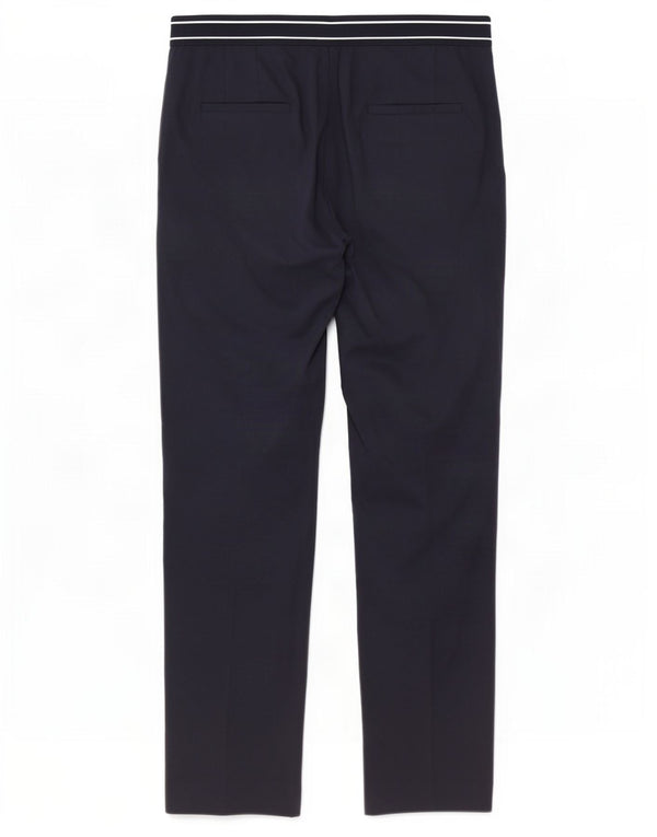 Zara Calça Chino Feminina Slim Grande W30 L27 Algodão Azul Marinho